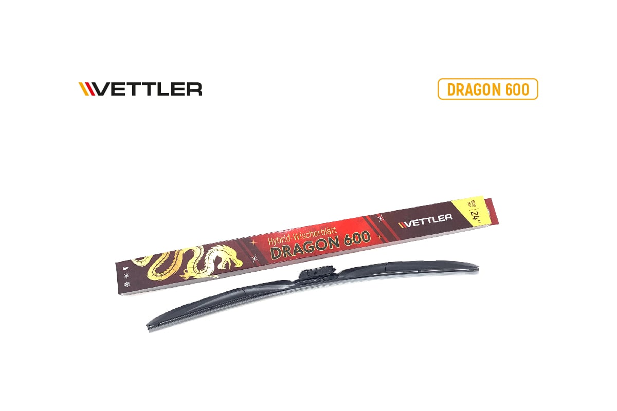 Щетка стеклоочистителя гибридная DRAGON 600 мм/24 дюйма VETTLER 7309168 -  выгодная цена, отзывы, характеристики, фото - купить в Москве и РФ