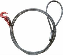 Буксировочный трос Tplus стальной 15 т, 9 м, крюк/петля, d: 13.0 мм T000177