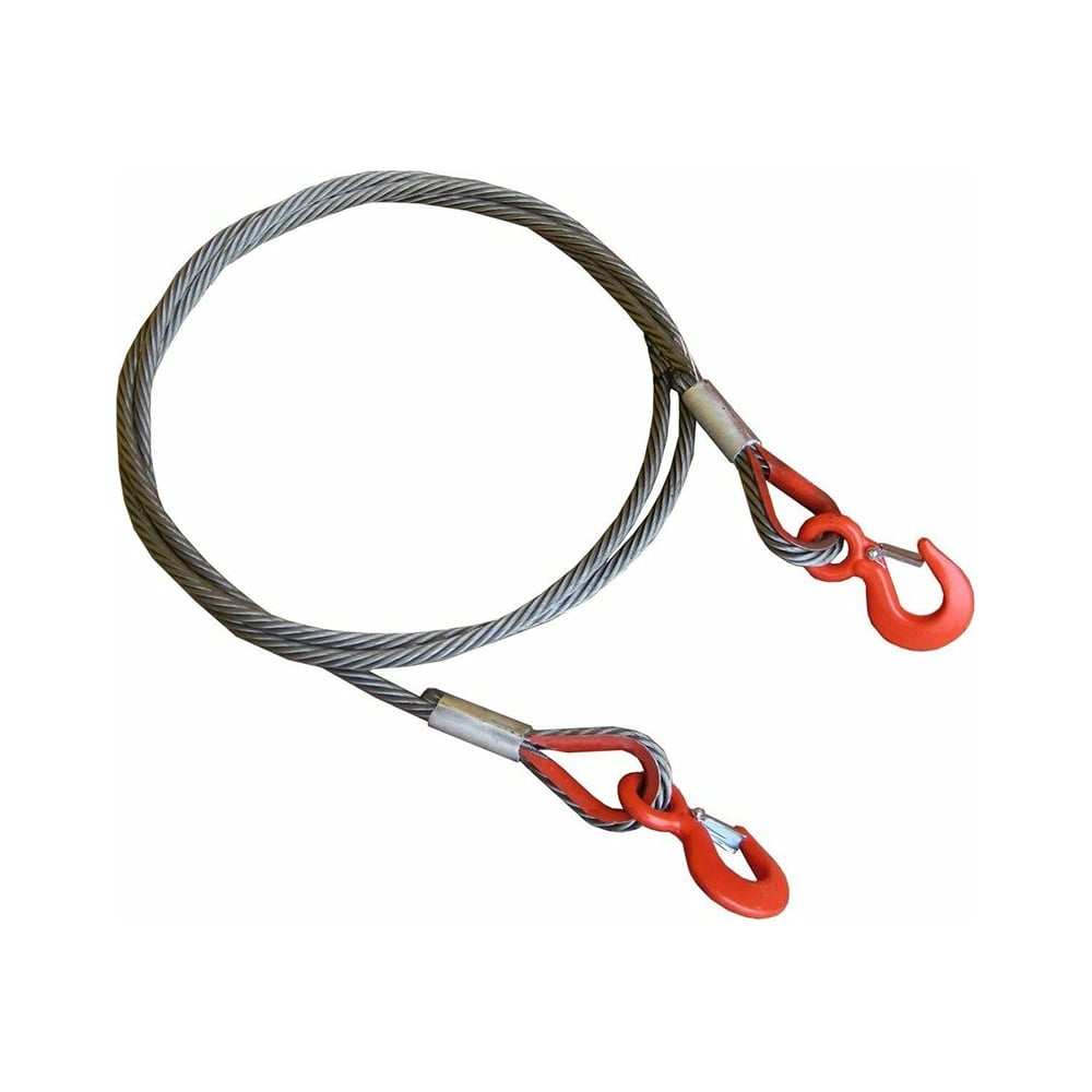 Буксировочный трос Tplus стальной 30 т, 8 м крюк/крюк, d: 18.0 мм ...