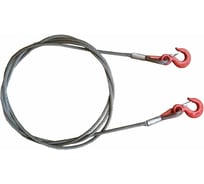 Буксировочный стальной трос Tplus 8 т 11 м Крюк/Крюк d: 9.6 мм T000281