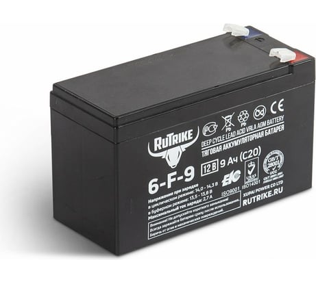 Аккумуляторная батарея Rutrike 6-F-9 (12V9A/H C20) 023273