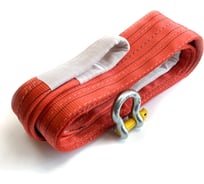 Буксировочный трос ТамбовТехСнаб 30т 8м скоба/петля двухслойный, усиленный 7930124364395