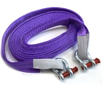 Буксировочный трос ТамбовТехСнаб 6т 5м скоба/скоба двухслойный, усиленный 7930124364456