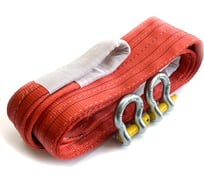 Трос буксировочный ТамбовТехСнаб 30т 8м с шаклами Двухслойный. Усиленный. 7930124364845