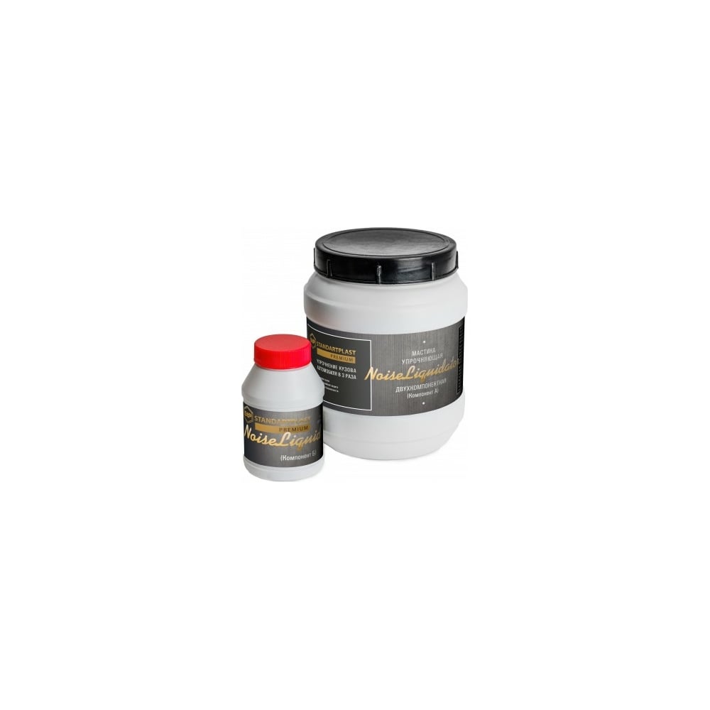 Двухкомпонентная упрочняющая мастика STP NoiseLIQUIDator, уп-4 штуки ...