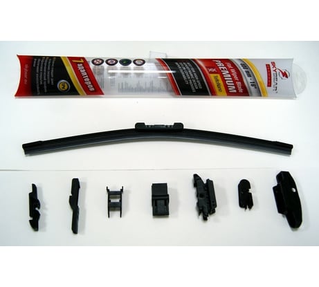 Щетка с/о бескаркасная PREMIUM 16"/40 см, 7 адаптеров SKYBEAR 701160