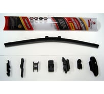 Щетка с/о бескаркасная PREMIUM 17"/43 см, 7 адаптеров SKYBEAR 701170