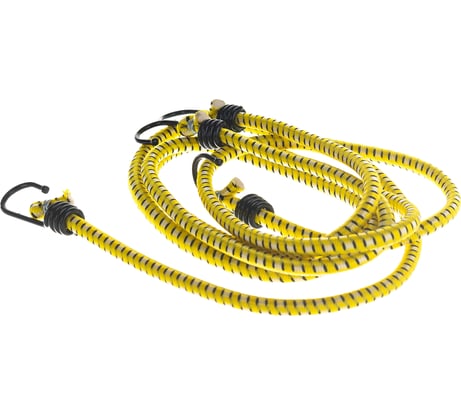 Крепежный шнур STAYER резиновый 120 см, d 7 мм со стальными крюками 2 шт. 40505-120_z01