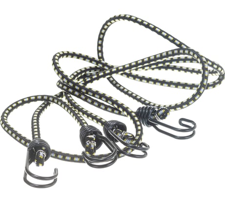 Крепежный шнур STAYER резиновый 120 см c двойным стальным крюком 2 шт 40506-120