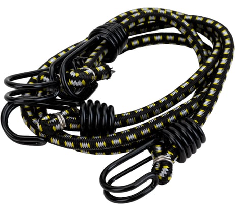 Крепежный шнур STAYER резиновый 60 см c двойным стальным крюком 2 шт 40506-060