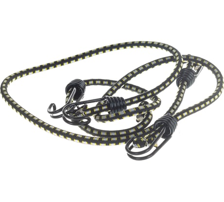 Крепежный шнур STAYER резиновый 80 см c двойным стальным крюком 2 шт 40506-080