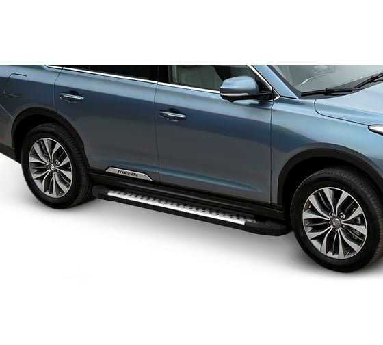 Пороги на автомобиль Rival Bmw-Style круг для GAC GS8 Гак джи эс 8 I 2019-н.в. D180AL.9201.1