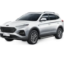 Пороги на автомобиль Rival Bmw-Style круг для JAC S7 Джак С7 2020-н.в., 180 см D180AL.9202.1