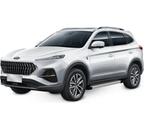 Пороги на автомобиль Rival Silver для JAC S7 Джак С7 2020-н.в., 180 см, 2 шт. F180AL.9202.1