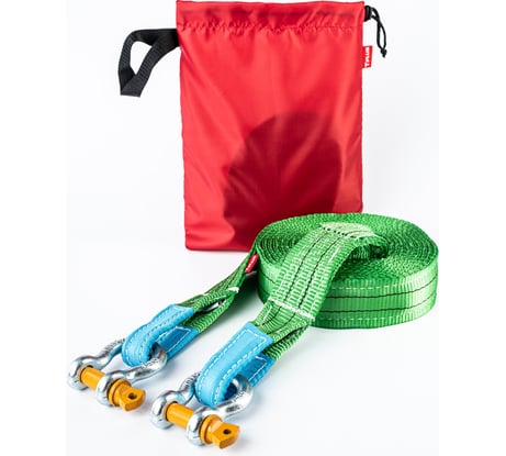 Усиленный буксировочный трос Tplus 12 т 6 м Шакл/Шакл T019499