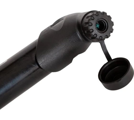 Ручной насос STG GP-77P, Schrader/Presta, HV/HP, пластик, черный Х107028