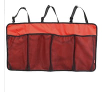 Органайзер Tplus на спинку заднего сиденья 900x360 мм, 4 секции оксфорд 600 красный T017712