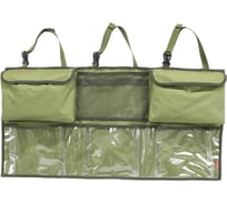 Органайзер Tplus на спинку заднего сиденья 940x470 мм, 3/3 секции оксфорд 600 олива T018154