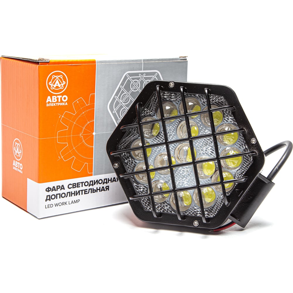 Фара рабочего света АВТОЭЛЕКТРИКА LED 6-и угольн., 12/24В, 16 ...