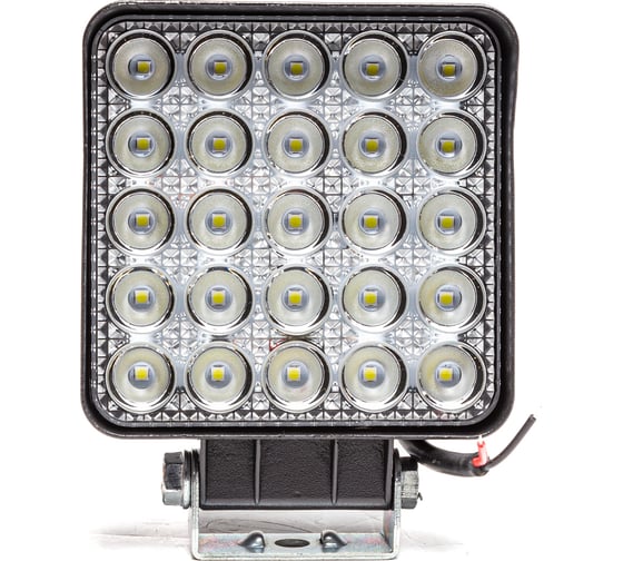 Фара рабочего света АВТОЭЛЕКТРИКА LED квадр., 12/24В, 25 светодиодов/75Вт, рассеянный (ближний) свет 09.2227