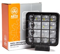 Фара рабочего света АВТОЭЛЕКТРИКА LED квадр., 12/24В, 16 светодиодов/48Вт, направленный (дальний) свет 09.2239