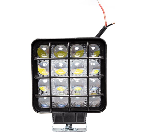 Фара рабочего света АВТОЭЛЕКТРИКА LED квадр., 12/24В, 16 светодиодов/48Вт, направленный (дальний) свет 09.2239