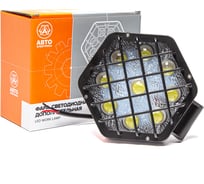 Фара рабочего света АВТОЭЛЕКТРИКА LED 6-и угольн., 12/24В, 9 светодиодов/27Вт, направленный (дальний) свет 09.2236