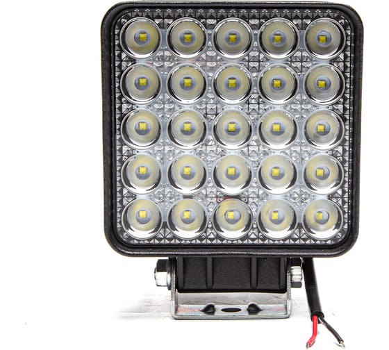Фара рабочего света АВТОЭЛЕКТРИКА LED квадр., 12/24В, 25 светодиодов/75Вт, рассеянный (ближний) свет 09.2225