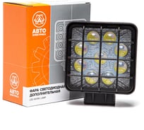 Фара рабочего света АВТОЭЛЕКТРИКА LED квадр., 12/24В, 9 светодиодов/27Вт, направленный (дальний) свет 09.2238