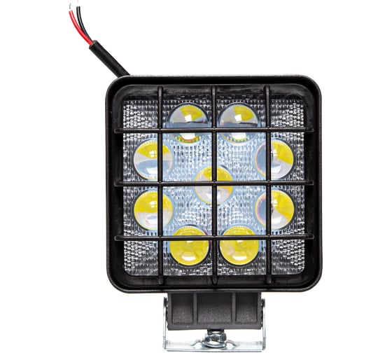 Фара рабочего света АВТОЭЛЕКТРИКА LED квадр., 12/24В, 9 светодиодов/27Вт, направленный (дальний) свет 09.2238