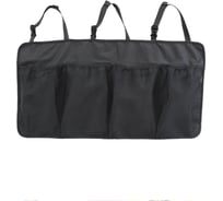 Органайзер на спинку заднего сиденья Tplus 1000x400 мм, 4 секции, оксфорд 600, чёрный T017828