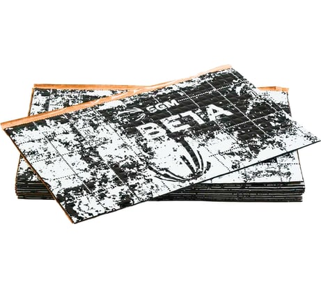 Виброизоляция для автомобиля SGM Бета 3, 10 листов/ Шумоизоляция для авто/ Алюмаст SGM.BETA.3.10