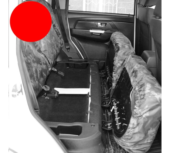 Раздельный чехол в автомобиль Tplus Патриот 4шт., оксфорд 210, красный T016671