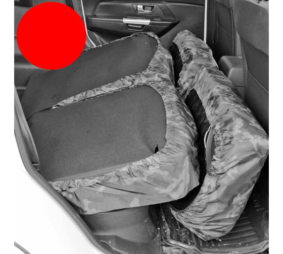 Раздельный чехол в автомобиль Tplus Патриот 4шт., оксфорд 210, красный T016671