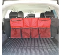 Органайзер на спинку заднего сиденья Tplus 1000x350 мм, оксфорд 600, красный T017608