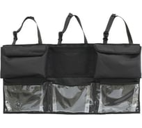 Органайзер на спинку заднего сиденья Tplus 1160x600 мм, 3/3 секций, оксфорд 600, чёрный T017844