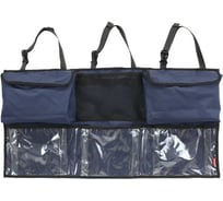 Органайзер на спинку заднего сиденья Tplus 1160x600 мм, 3/3 секций, оксфорд 600, синий T017842