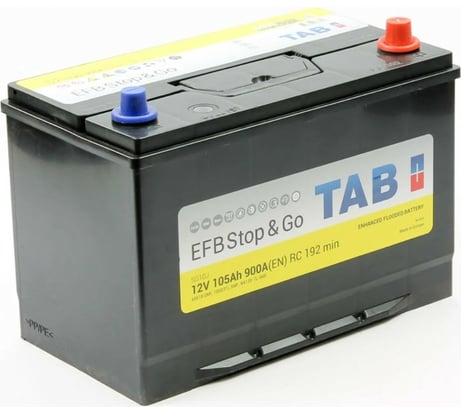 Аккумуляторная батарея TAB EFB Stop&Go 6СТ-105.0 60518 яп. ст. 212005