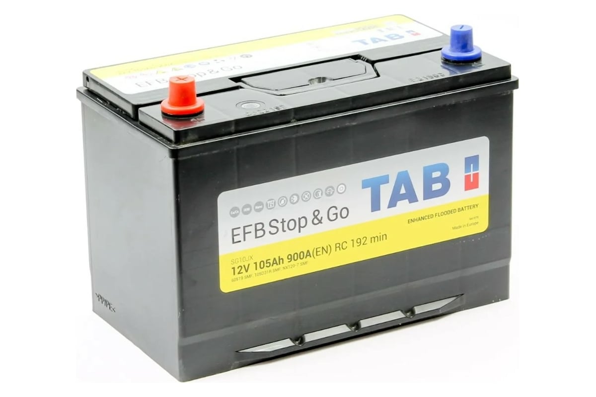  батарея TAB EFB Stop&Go 6СТ-105.1 60519 яп. ст. 212105 .