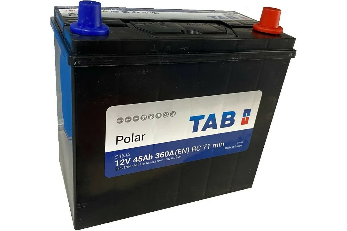  батарея TAB Polar 6СТ-45.0 54523/84 яп. ст./тонк. кл. с .