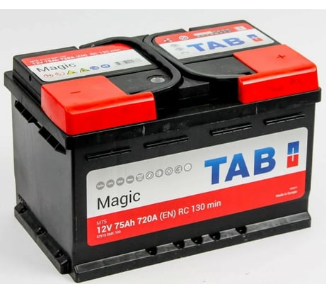 Аккумуляторная батарея TAB Magic 6СТ-75.0 низкий 189072