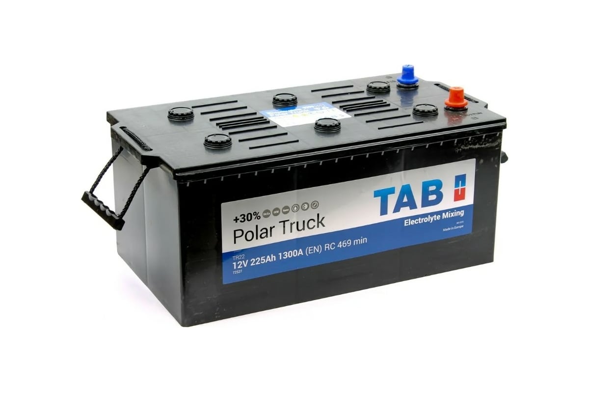 Аккумуляторная батарея TAB Polar Truck 6СТ-225 604912 евро. конус ...