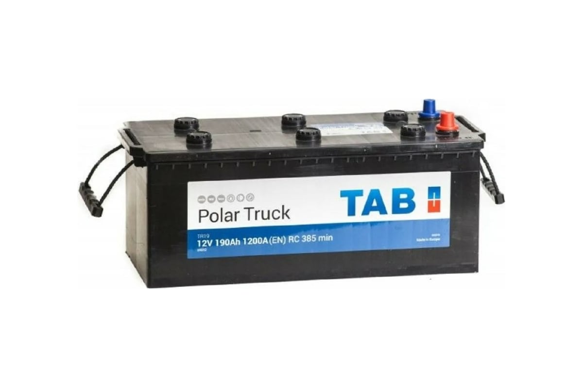 Аккумуляторная батарея TAB Polar Truck 6СТ-190 евро. конус 153913 -  выгодная цена, отзывы, характеристики, фото - купить в Москве и РФ