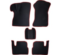 Коврики PSV для Lada Priora ВАЗ 2110, черный, красный кант, EVA 134012