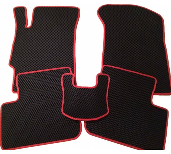 Коврики PSV для Lada Xray 2015 г.в., черный, красный кант, EVA 134239 1