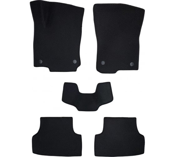 Коврики PSV для Skoda Octavia A7 III 2013-2020 г.в./VW Golf VII 2012-2020 г.в., черный, черный кант, EVA 134011 1