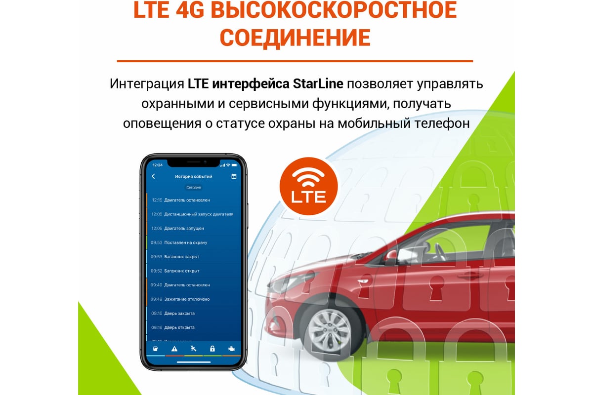 Охранно-телематичекий комплекс StarLine S96 v2 LTE 4004225