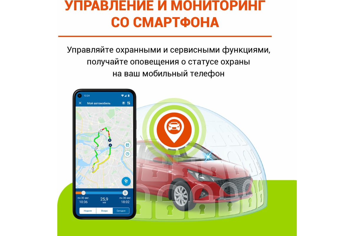 Охранно-телематичекий комплекс StarLine S96 v2 LTE+GPS 4004223 - выгодная  цена, отзывы, характеристики, фото - купить в Москве и РФ