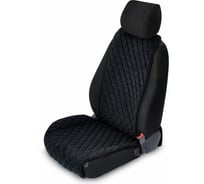 Накидки на сиденье автомобиля Vicecar из алькантары, универсальная, 2 шт. NA003_черный
