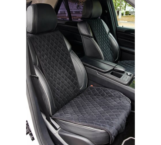 Накидка на сиденье автомобиля Vicecar из алькантары, универсальная, 1 шт. NA001_синий
